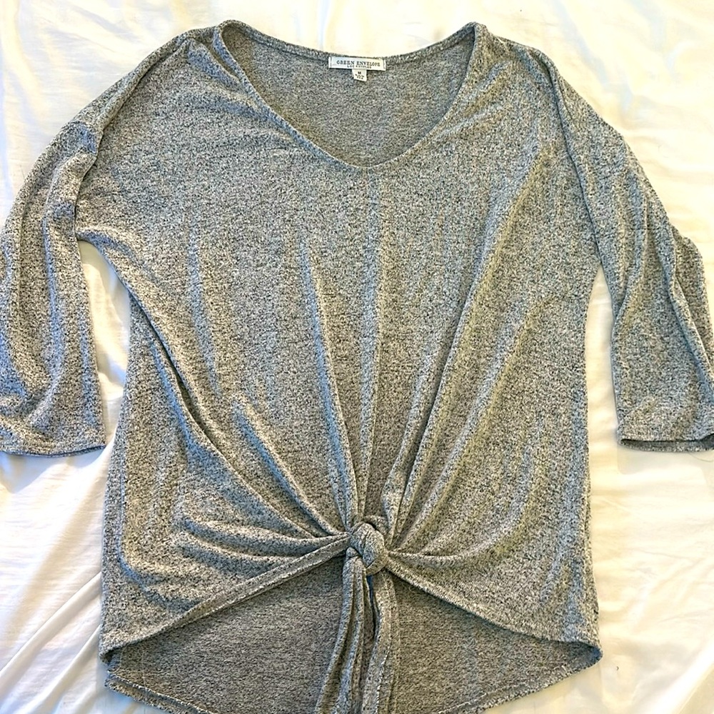 mid-sleeve sweater